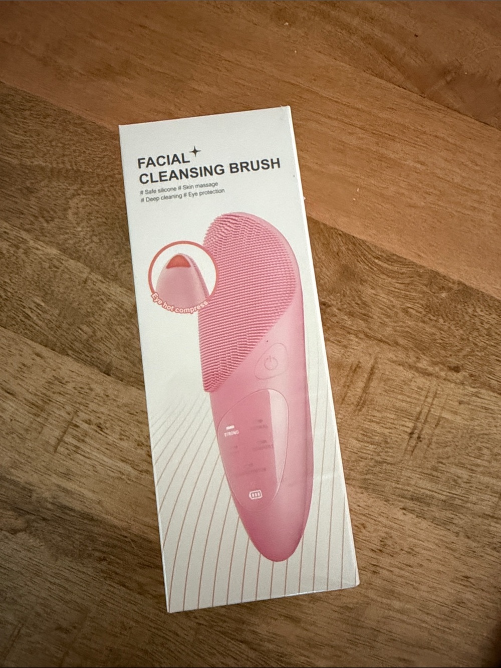Facial Cleansing Brush - Pink Silicone Exfoliating Device